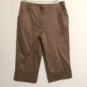 Ann Taylor Loft Ann Size 2 Capri Pants Brown